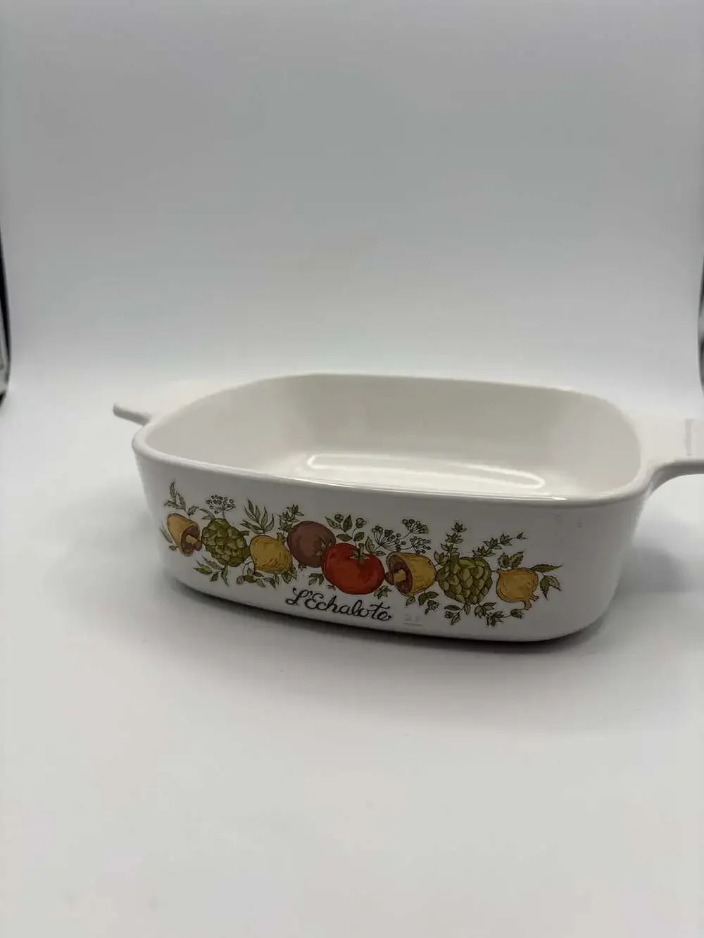 Vintage Corning Ware Spice of Life L'Echalote 1 Quart Casserole Dish A-1-B